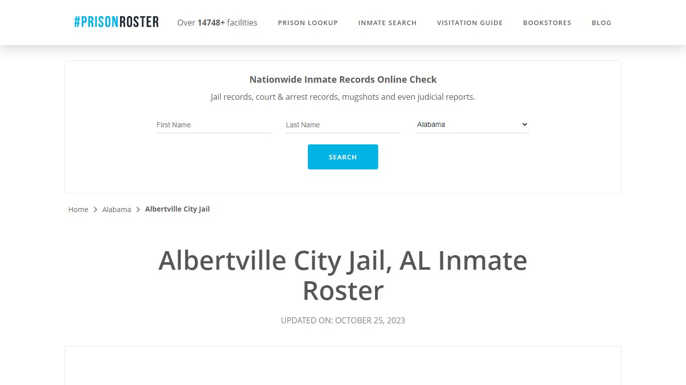 Albertville City Jail, AL Inmate Roster - Prisonroster